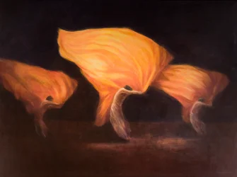 Kinesiska dansare, 2010 (akryl på duk)
